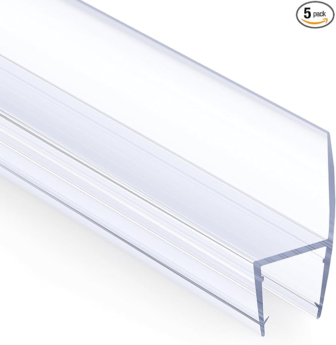 AmazerBath 5 PCS Shower Door Side Seal Strip by AmazerBath