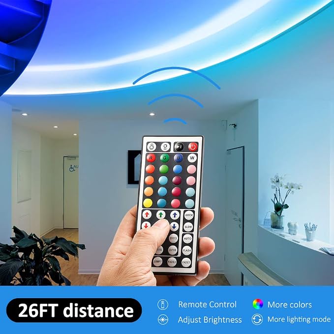 DAYBETTER Led Strip Lights 32.8 ft RGB Color Changing Lights Strip - Image 8
