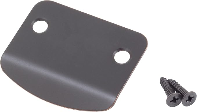 Full Lip Round Corner Blank Strike Plate, 2-1/4 Inches, 1-5/8" Center-to-Center by StoneHarborHardware