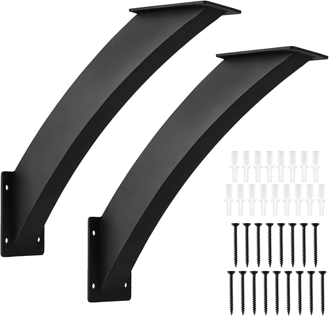 2 Pcs Heavy Duty 45 Degree Angle Support Brackets - Image 2