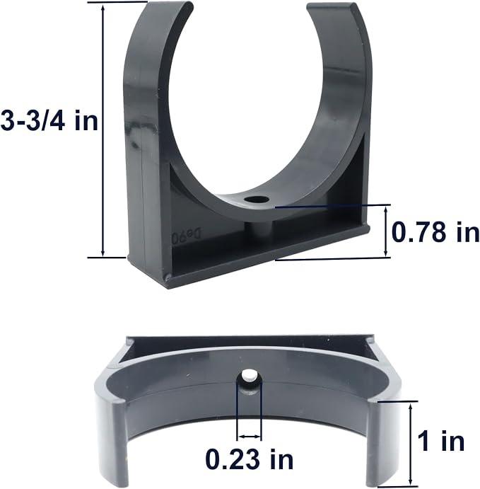 PVC Pipe Clamp Hanger Bracket for 3 inch Sch40 PVC Pipe - Image 3