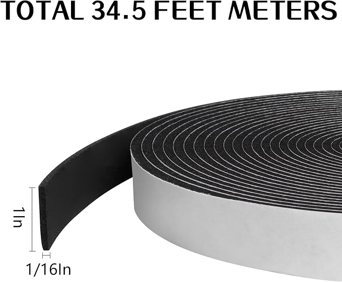 Storystore Weather Stripping Foam Tape, Noise Reduction & Gap Sealing - Image 2