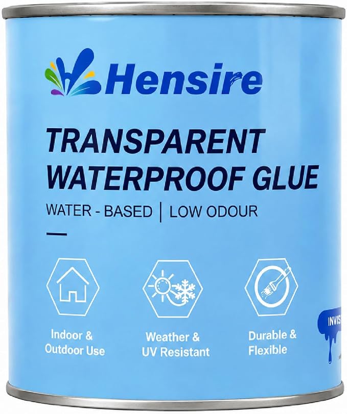 Hensire Transparent Waterproof Sealant 35oz – Clear Brush-On Coating | by Unknown