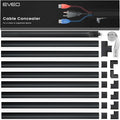 Cord Covers for Wires on Wall - 150in Cable Management Cable Hider - Cord by EVEO