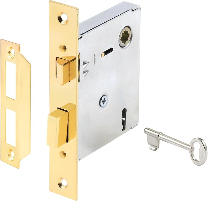 Prime-Line E 2294 Vintage Style Indoor Mortise Lock Assembly Kit Cast Steel by Prime-Line