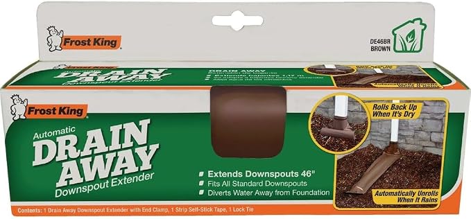 Frost King DE46BR Automatic Plastic Drain Away Downspout Extender, Extends - Image 4
