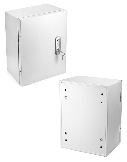 QWORK Heavy-Duty Outdoor Electrical Box, Fiberglass Reinforced Polyester - Image 2