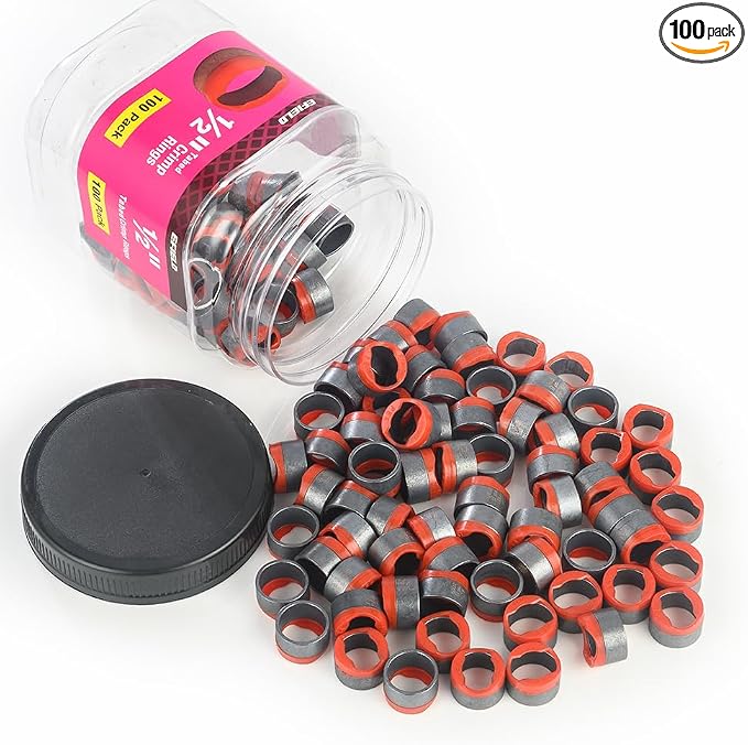 100 piece Pro EFIELD 1/2-inch Pex Copper Crimp Rings by EFIELDPEXTUBING