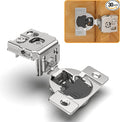 30 Pack 1-1/4" 4D Overlay Soft Close Concealed Hinges by CHIBERY-US