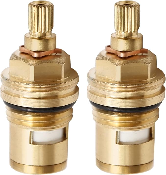 Saihisday Ceramic Stem G1/2" BSP Thread 20-Tooth Spline Ceramic Disc Cartridge by Saihisday