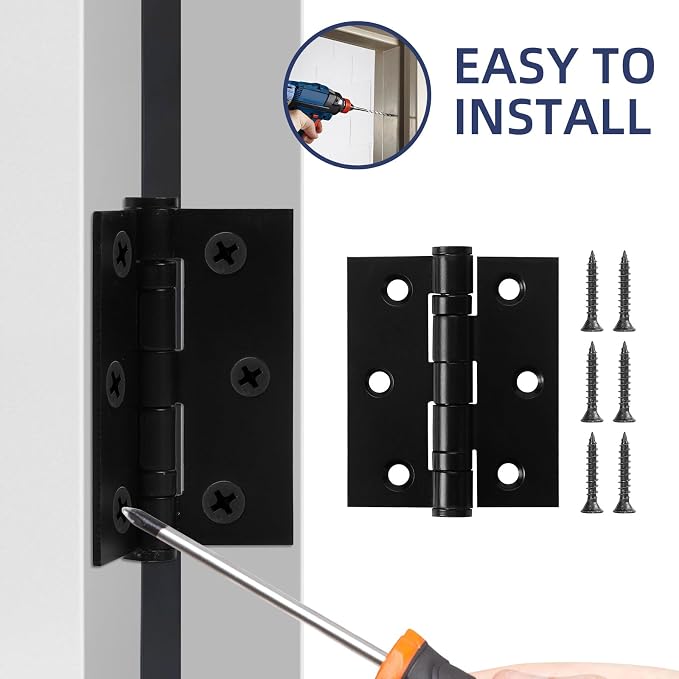 6 Pack Ball Bearing Door Hinges - Image 6