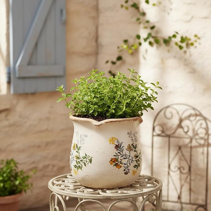 Xiaan Jiaju Ceramic Flower Vase, Rustic Farmhouse Vases & Planting Pots - Image 6
