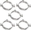 HARFINGTON 5pcs 201 Stainless Steel 3"/75mm Split Ring Pipe Hanger Pipe Strap by HARFINGTON