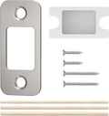 Deadbolt Strike Plate Door Backplate 1" x 2-1/4" Round Corner | Deadbolt Strike by BonKuDoo