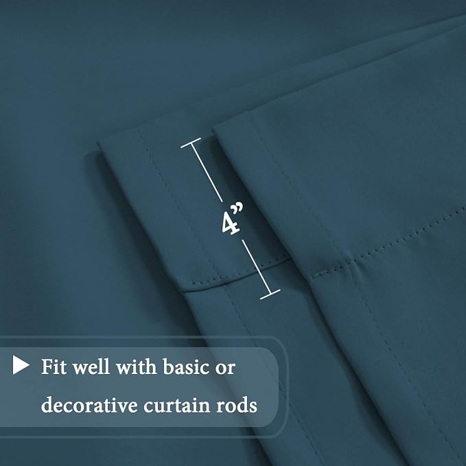 H.VERSAILTEX Balloon Shade Blackout Curtain Adjustable Thermal Insulated Tie Up - Image 6