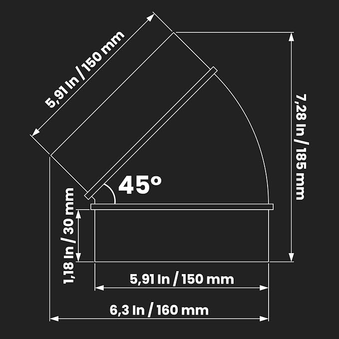 Repa Market 6 Inch Ducting Pipe Connector - Image 2