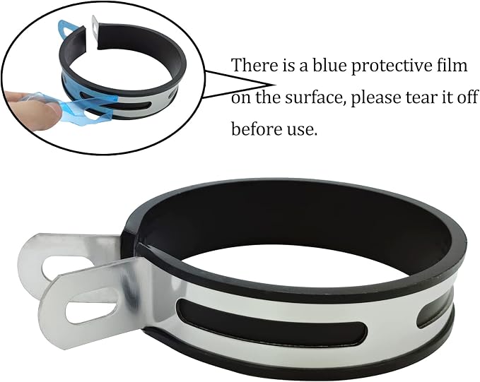 Universal Motorcycle Exhaust Clip Clamp Muffler Pipe Hanger Bracket | Half Round - Image 6