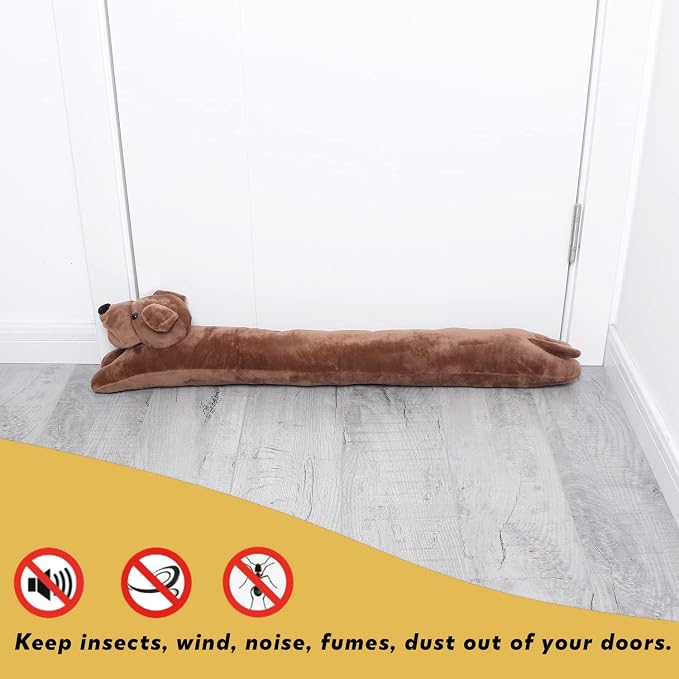 Dog Under Door Draft Stopper Heavy Duty, 3LB 36 Inch Decorative Fabric Door - Image 7