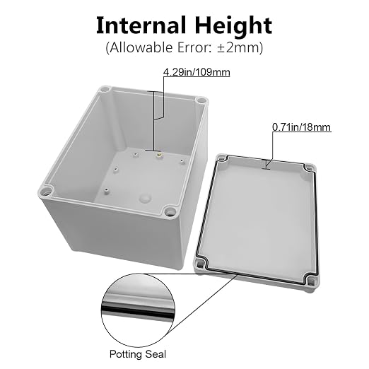 Junction Box IP67 Waterproof Dustproof ABS Plastic Project Box - Image 4