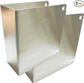 MP9492 1-3/4" Door Reinforcement Plate, Stainless Steel, 2 Pack | Designed by Unknown