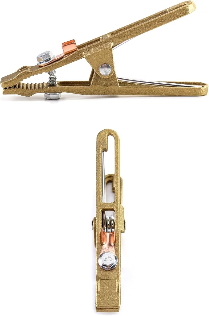 QWORK 260/300/500A Ground Welding Earth Clamp, Brass A-shape Welding Ground - Image 5