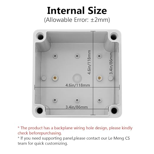 Junction Box IP67 Waterproof Dustproof ABS Plastic Project Box - Image 3