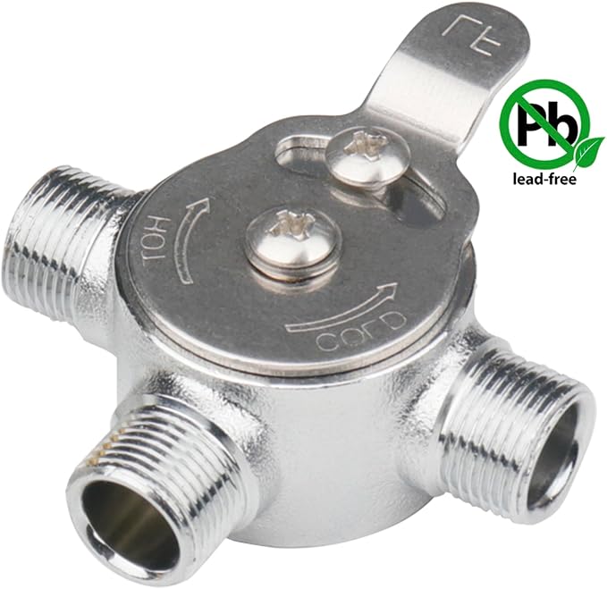 WHK Water Mixing Valve Hot Cold Water Mixer 3/8 Compression - Image 6
