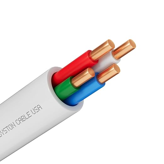 Syston 18/4 Thermostat HVAC Cable Wire, 100% Solid Copper, Riser/CL3R/CMR | 18 by SystonCableTechnology