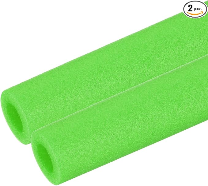 PATIKIL Pipe Insulation Foam Tube Foam Pipe Tubing Covers Green 2Pcs | 1" ID x by PATIKIL