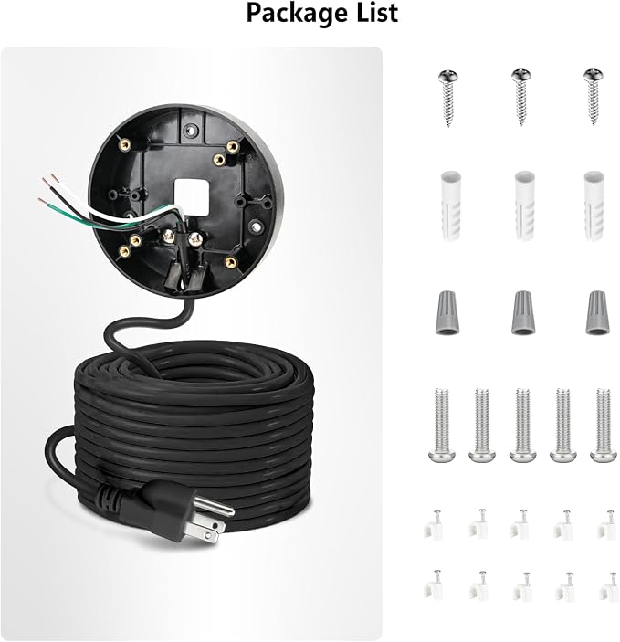 Power Cable and Plug-in Mount for Floodlight Cams Compatible - Image 7