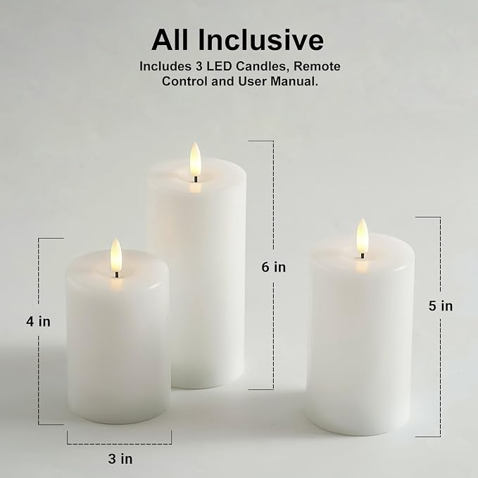 Stmarry White Flameless Candles - Image 4