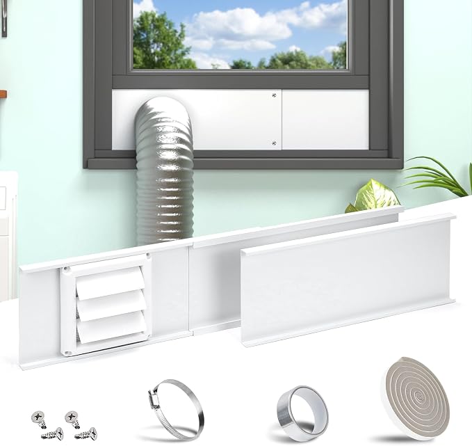 Daisypower Dryer Vent Window Kit, Adjustable Window Vent Kit by Daisypower