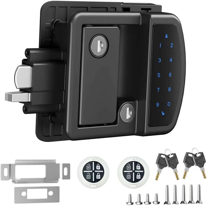 RV Door Lock Replacement, All-Metal Smart Keyless Entry Camper Door Lock | by Unknown