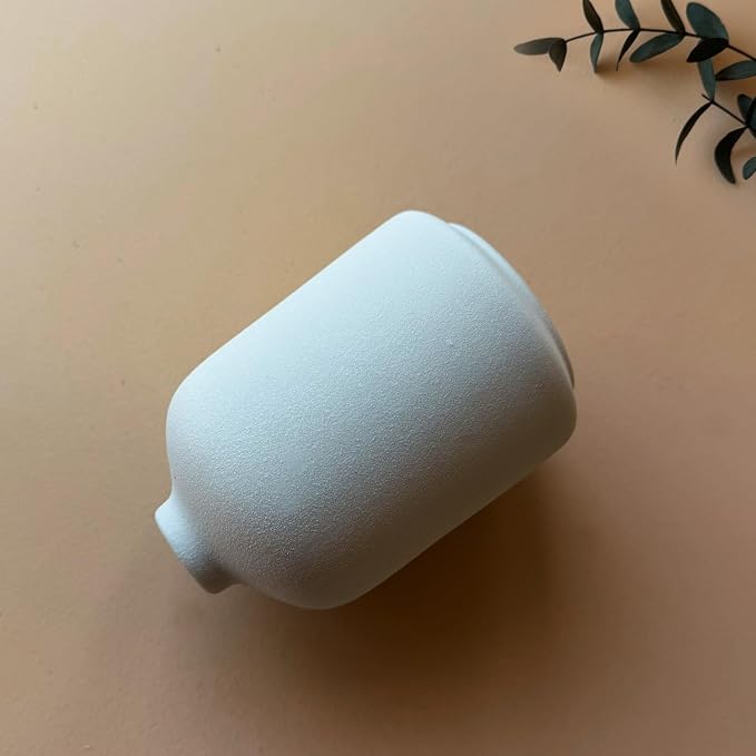 Modern White Small Ceramic Vase Set of 12 - Image 8