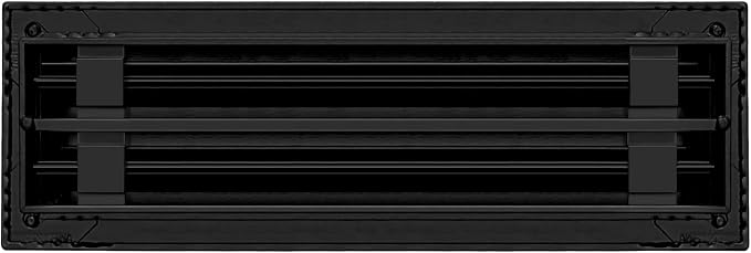 BUILDMART - 12x4 Modern AC Vent Cover - Decorative Black Aluminum Air Vent - - Image 2