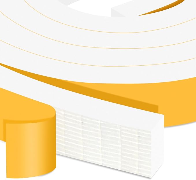 Strong Adhesive Thick WeatherStrip, High Density, Weatherproof | Reduces by Trisiki