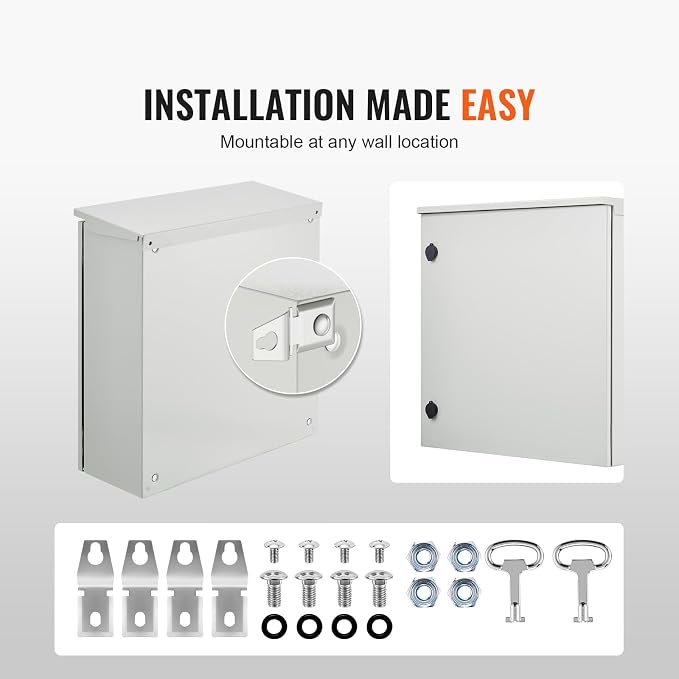 VEVOR Electrical Enclosure, NEMA 4 Outdoor Enclosure, IP65 Waterproof & - Image 6