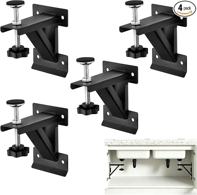 4 Pack Carbon Steel Undermount Sink Brackets by Unknown