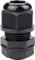 XHF 25 Pcs 3/8" IP68 Strain Relief Nylon Cord Grip NPT Cable Glands Adjustable by XHF