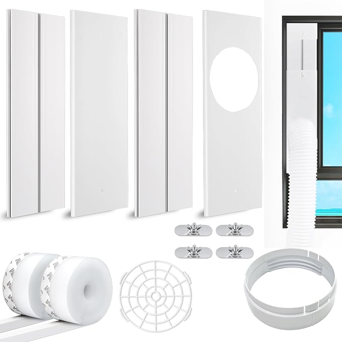 Portable Air Conditioner Window Kit, 2024 New Upgrade Portable AC Kit by NWESTUN