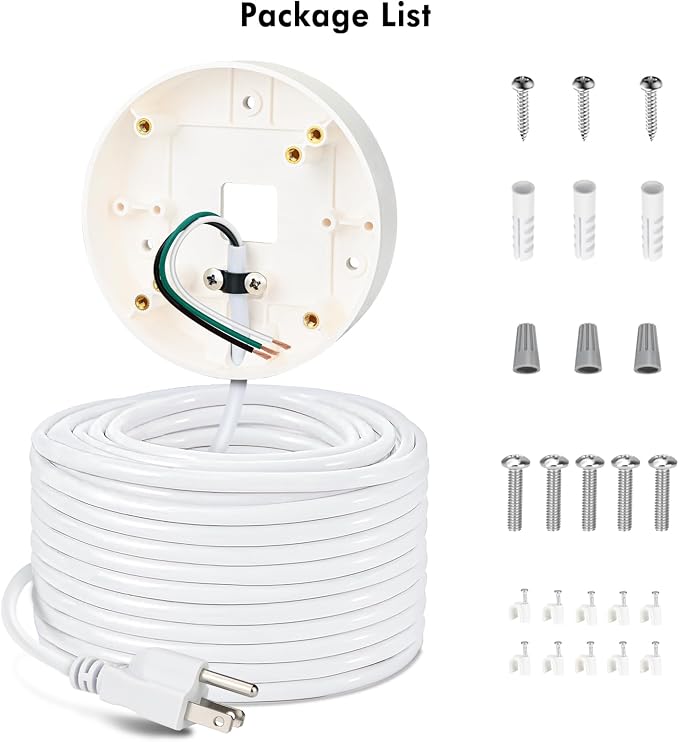 30ft/9M Power Cable with Adapter and Plug-in Mount Compatible with Blink - Image 7