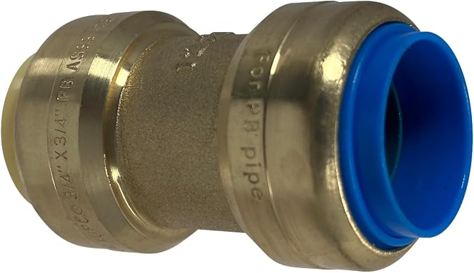 2 Pack XFITTING 3/4" x 3/4" PB Conversion Push, Push to Connect Coupling - Image 3