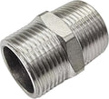 1-1/2" Male to 1-1/2" Male NPT Hex Nipple, Pipe Fittings 304 Stainless Steel by JoyTube
