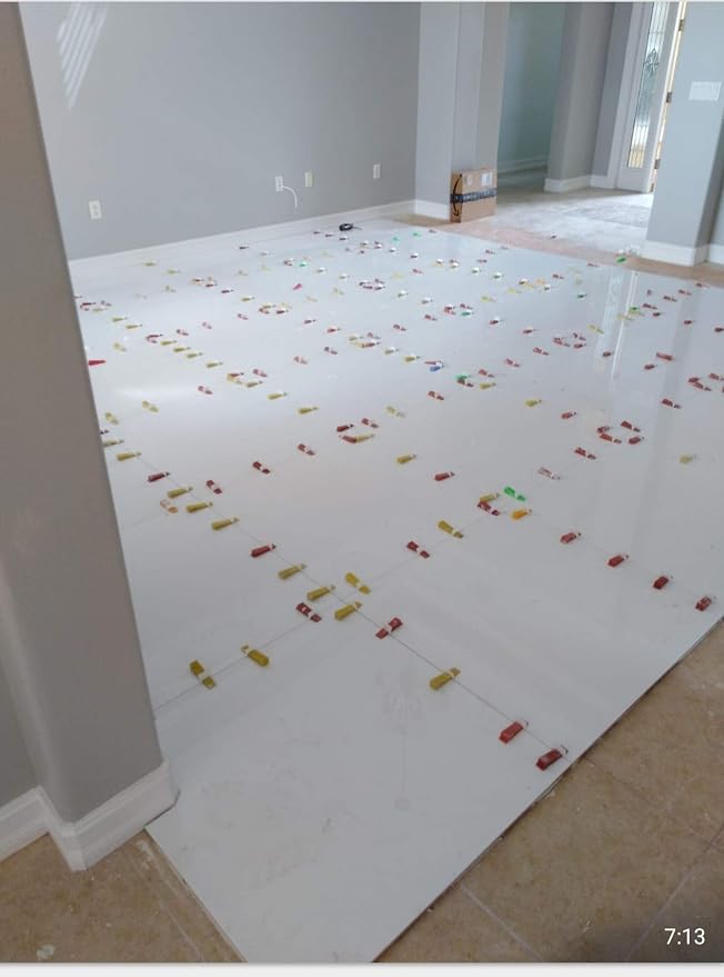 Tile Leveling System – ULTRA-THIN 0.5mm – 400 Spacers, 200 Reusable Wedges & - Image 9