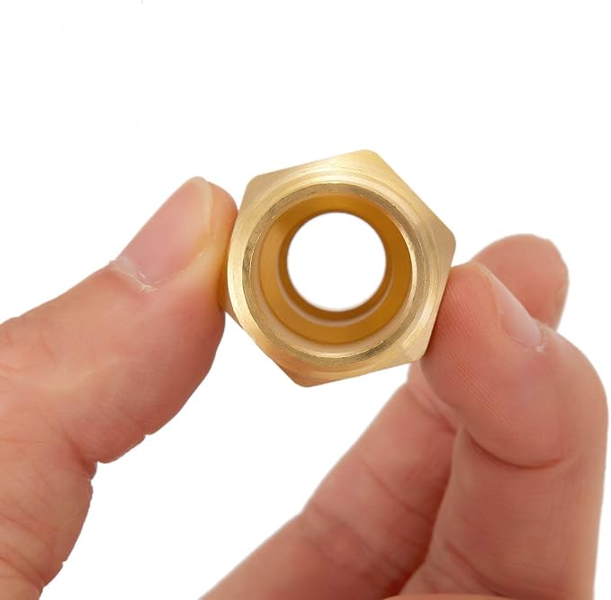 2 PCS Brass Gas Adapter 3/4" Flare x 3/4 Inch NPT Male Pipe Connector | Couples - Image 5