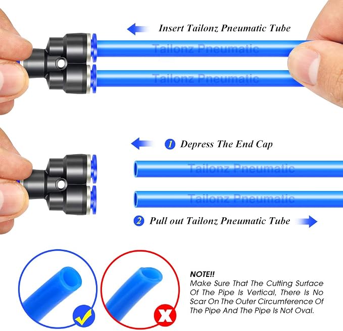 TAILONZ PNEUMATIC 14mm od Push to Connect Fittings Pneumatic Fittings Kit 2 - Image 6