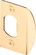Prime-Line E 2307 Brass Standard Door Lock Residential Strike Plate by Prime-Line