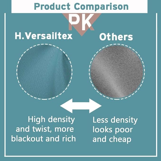 H.VERSAILTEX Thermal Insulated Blackout Drapes Soft and Smooth Microfiber - Image 9