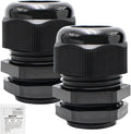 MAKERELE 2Pcs 1” NPT Cable Gland Connector, IP68 Waterproof | Plastic Nylon by MAKERELE