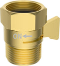 Hibbent All Metal 1 Pack Shower Head Flow Control Valve, G1/2 Brass Shut-off by Hibbent